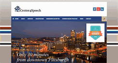 Desktop Screenshot of center4speech.net