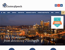Tablet Screenshot of center4speech.net